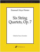 Six String Quartets, Op. 7 Full Score cover